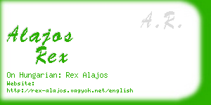 alajos rex business card